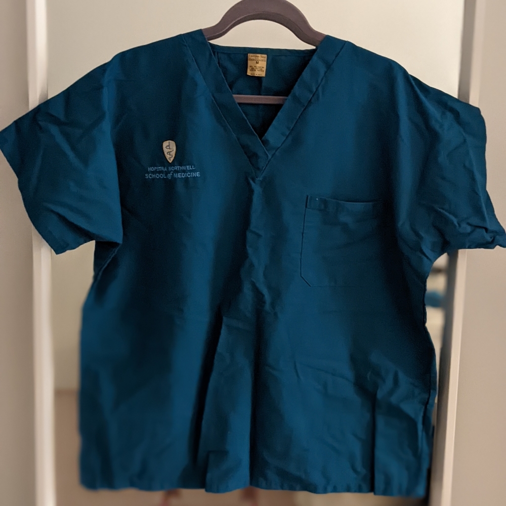 Teal scrub top